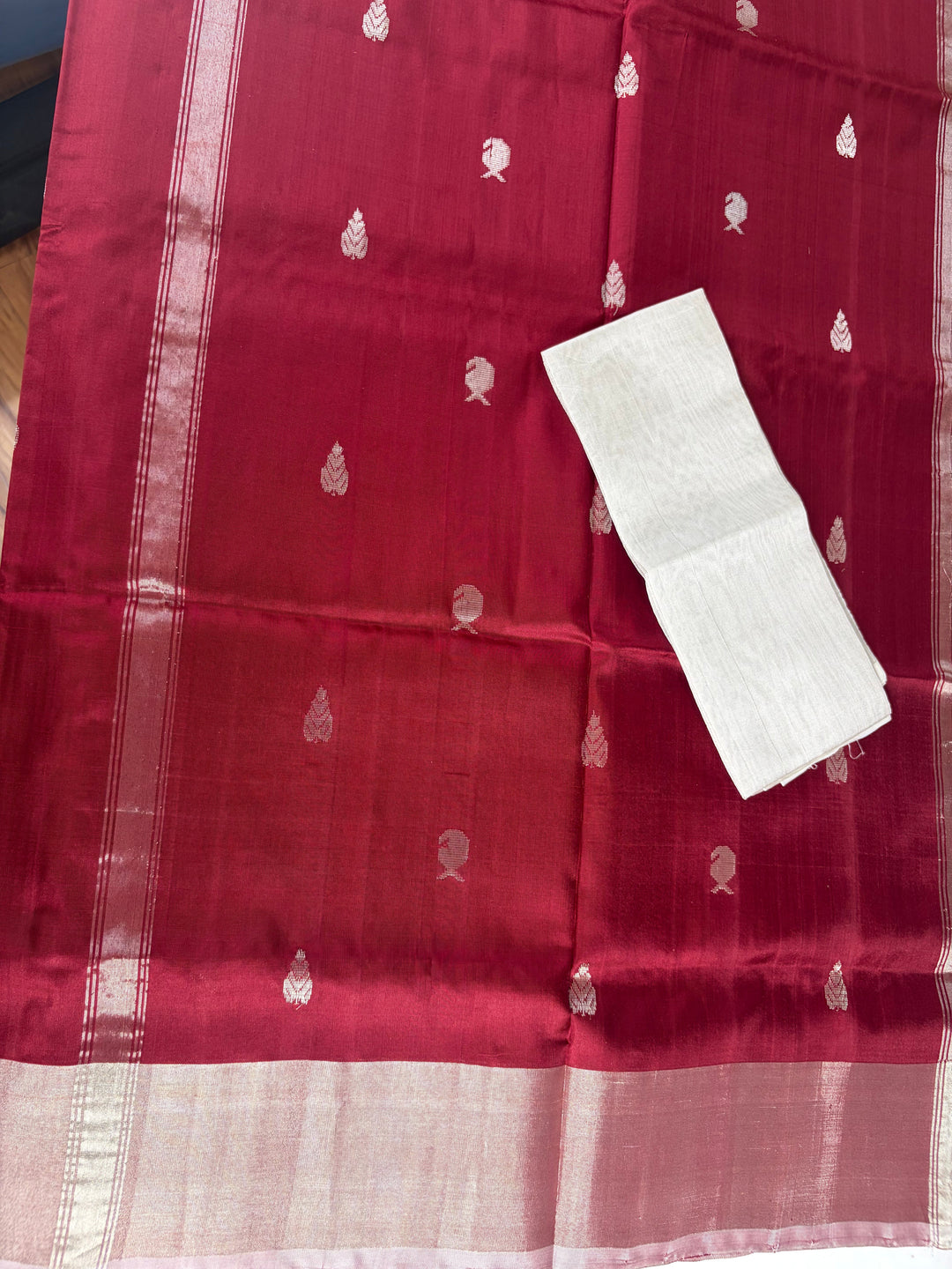 The Maroon Love- Handwoven Uppada Silk Saree | SILK MARK CERTIFIED | SHOBITAM