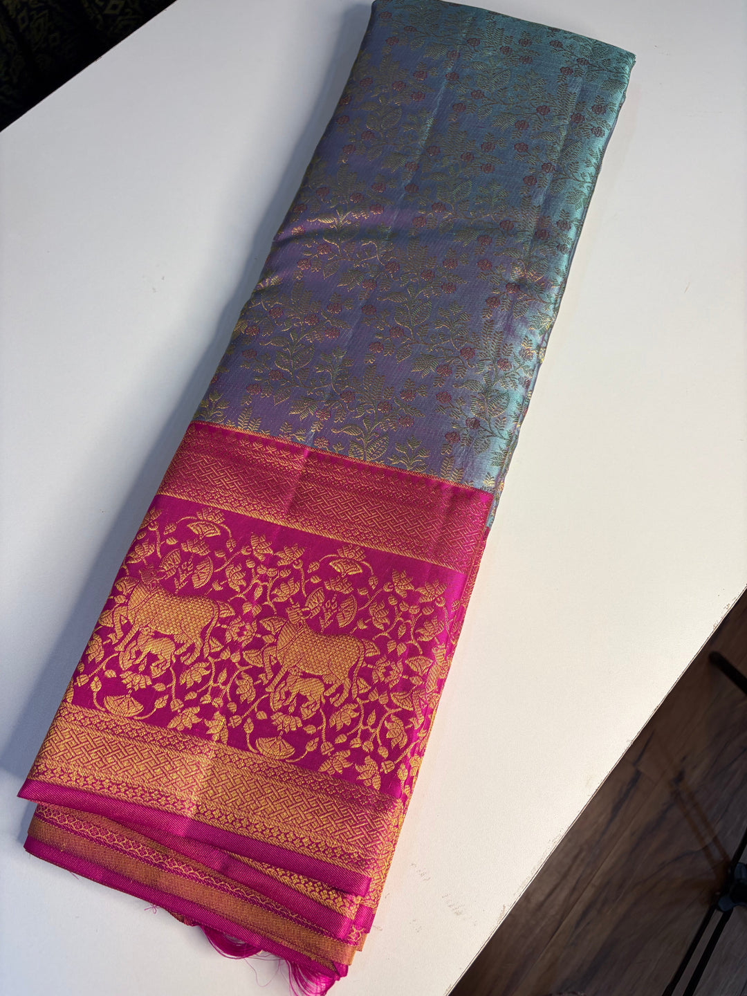 Rajeshwari - Dharmavaram Silk Saree | SILK MARK CERTIFIED | SHOBITAM