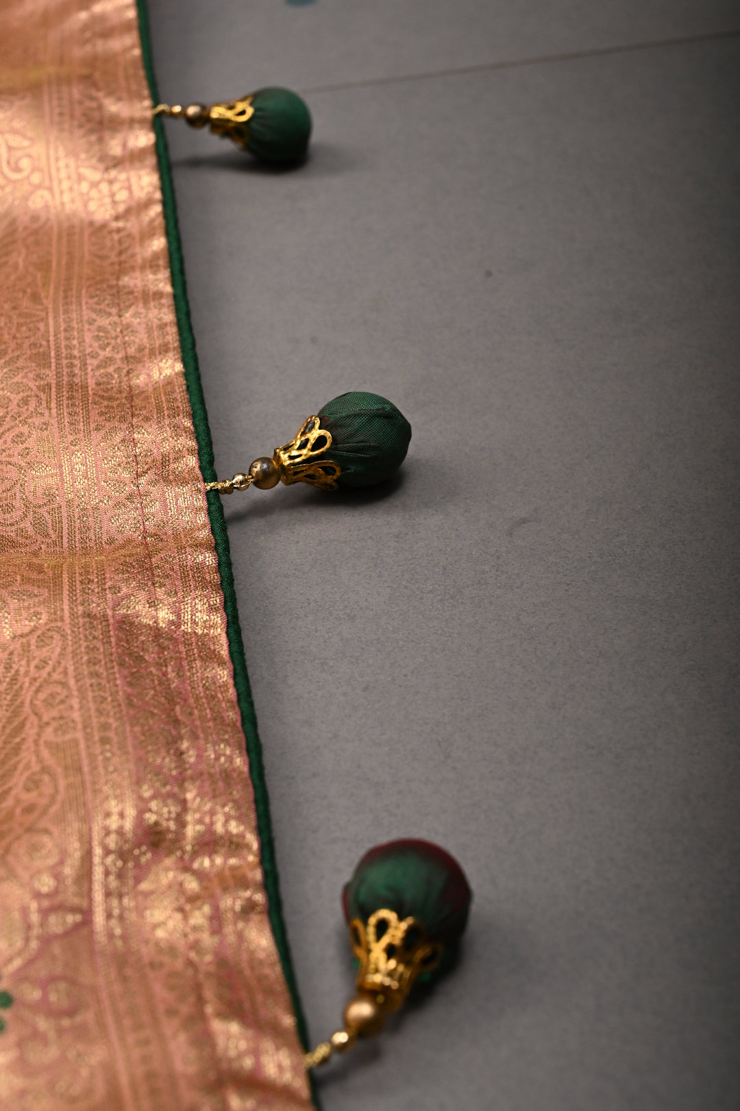 Light Pink Color Paisley Zari Woven Semi Banarasi Tissue Silk Saree  | SHOBITAM