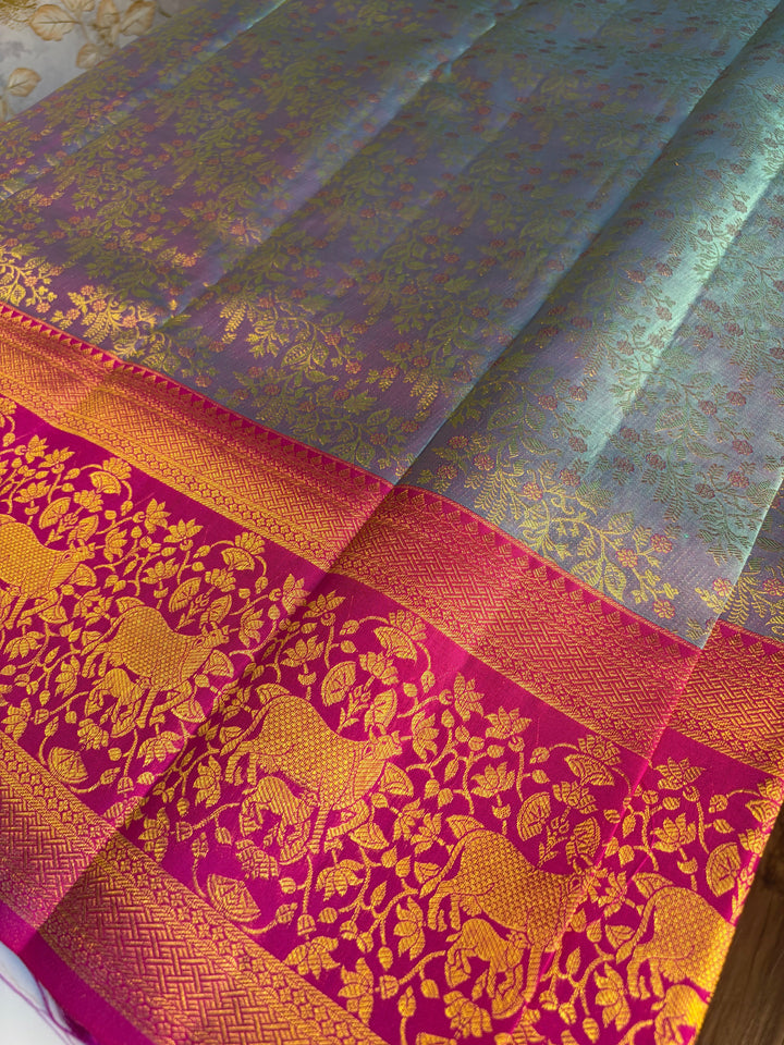 Rajeshwari - Dharmavaram Silk Saree | SILK MARK CERTIFIED | SHOBITAM