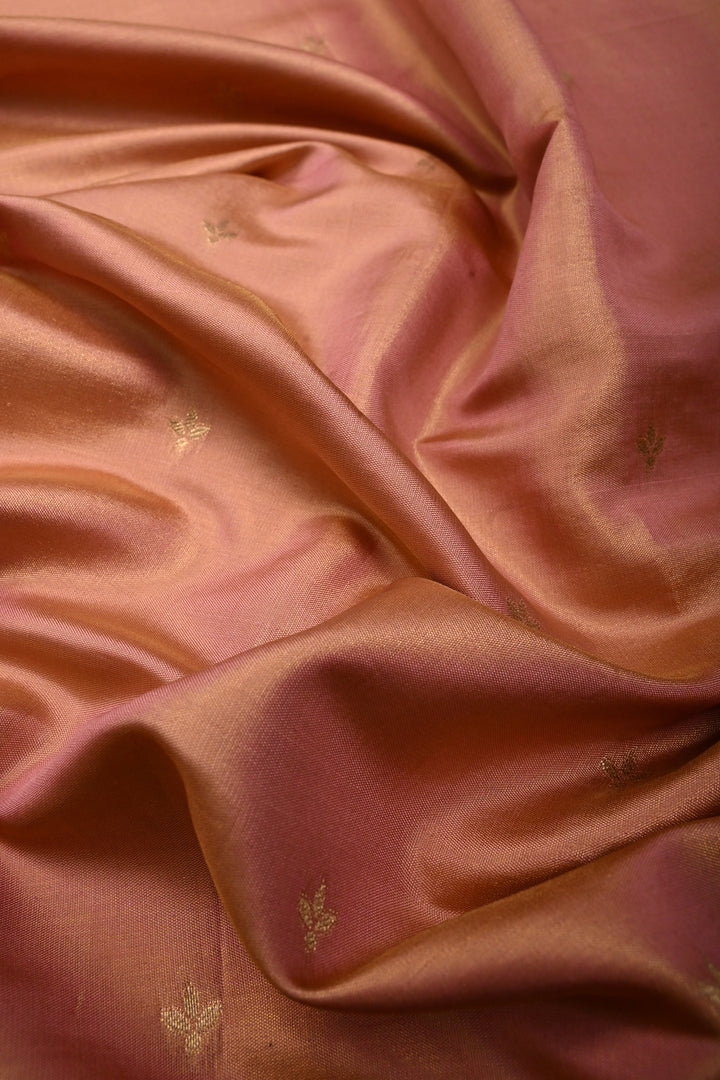 Light Pink Color Paisley Zari Woven Semi Banarasi Tissue Silk Saree  | SHOBITAM