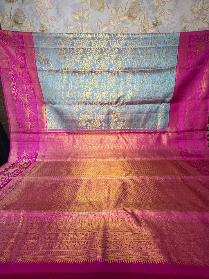 Rajeshwari - Dharmavaram Silk Saree | SILK MARK CERTIFIED | SHOBITAM