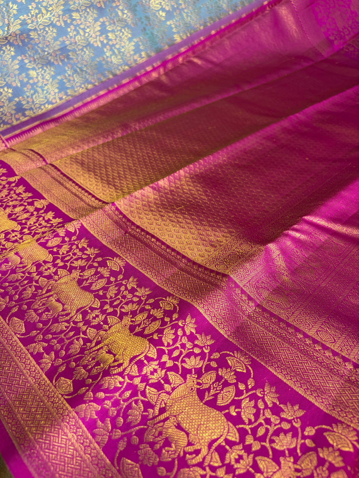 Rajeshwari - Dharmavaram Silk Saree | SILK MARK CERTIFIED | SHOBITAM
