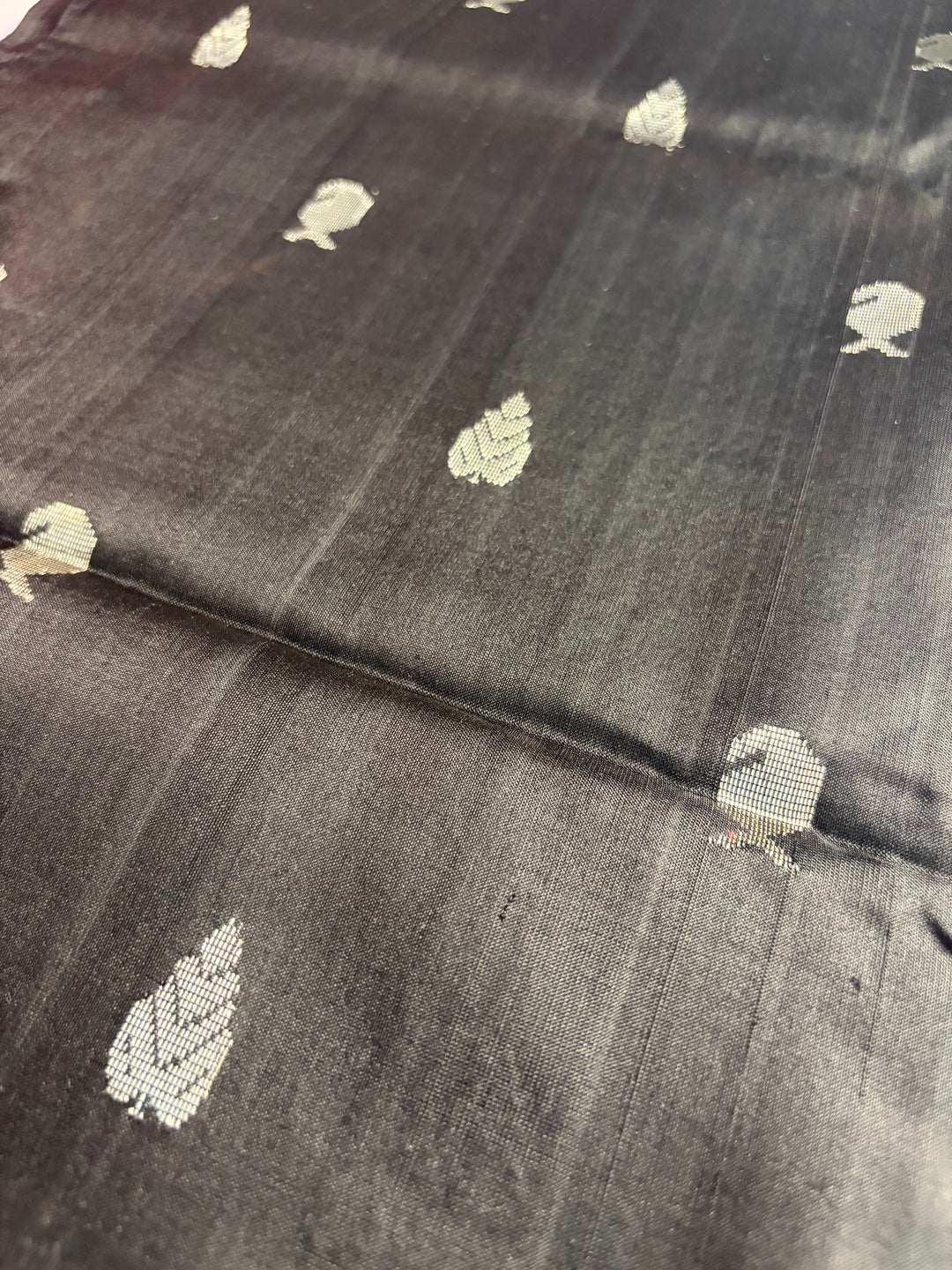 Nyara- Black and Silver Uppada Silk Saree | SILK MARK CERTIFIED | SHOBITAM