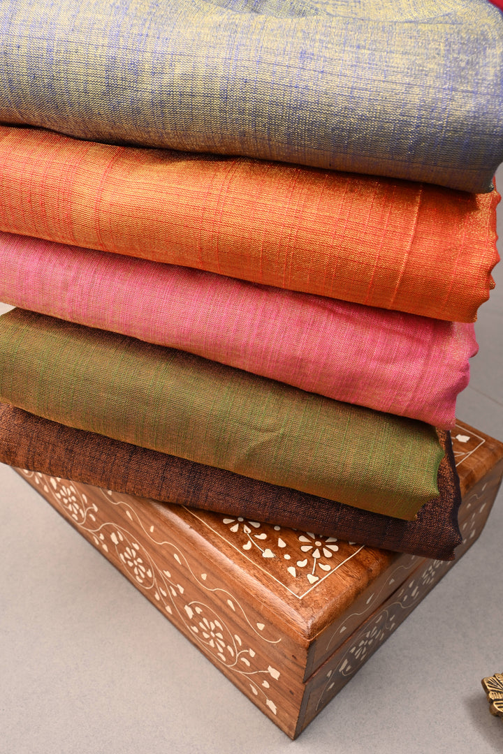 Discounted Bundle of 5 Tissue By Cotton Assorted Sarees for Gift Giving