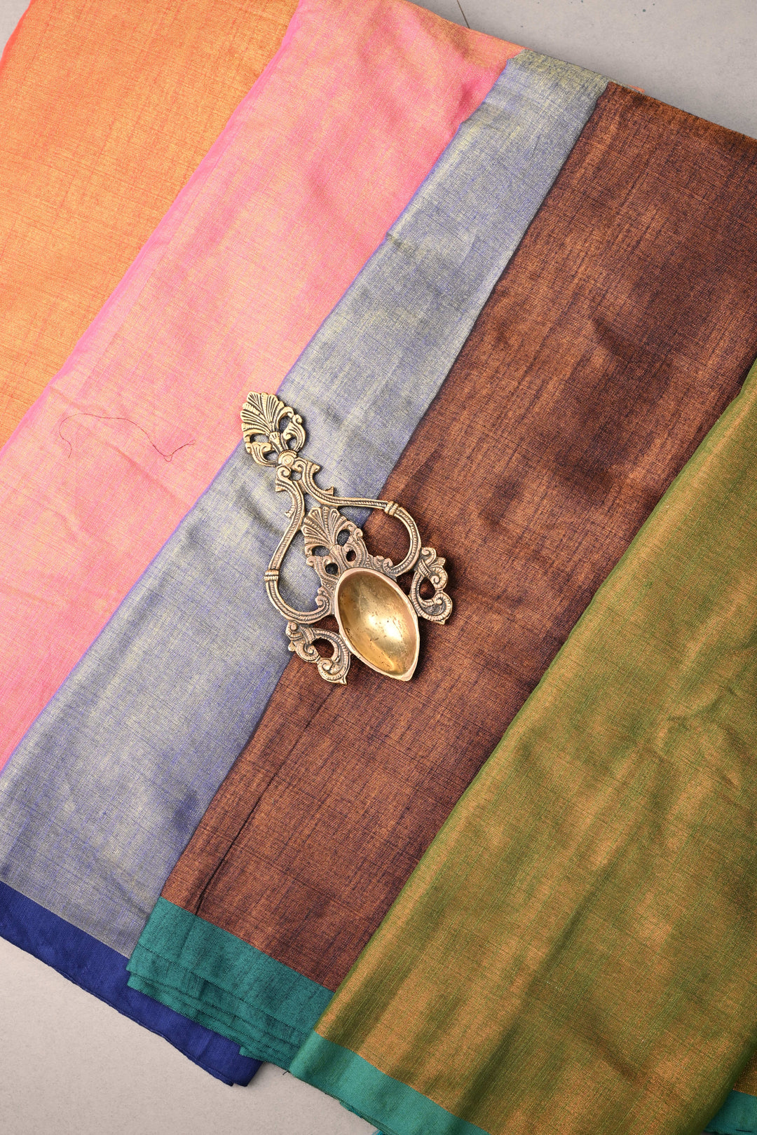 Discounted Bundle of 5 Tissue By Cotton Assorted Sarees for Gift Giving