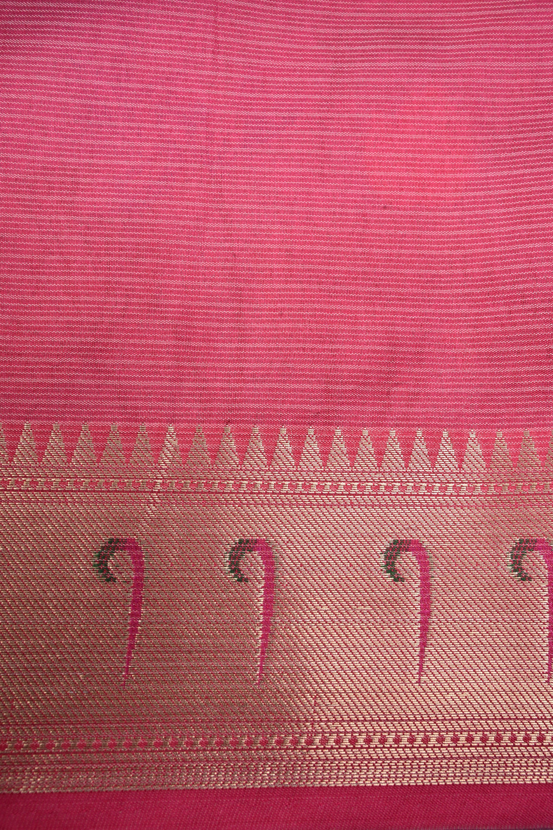 Baby Blue Floral Embroidery on Kota Doria Cotton Saree with Muniya Zari Border | SHOBITAM
