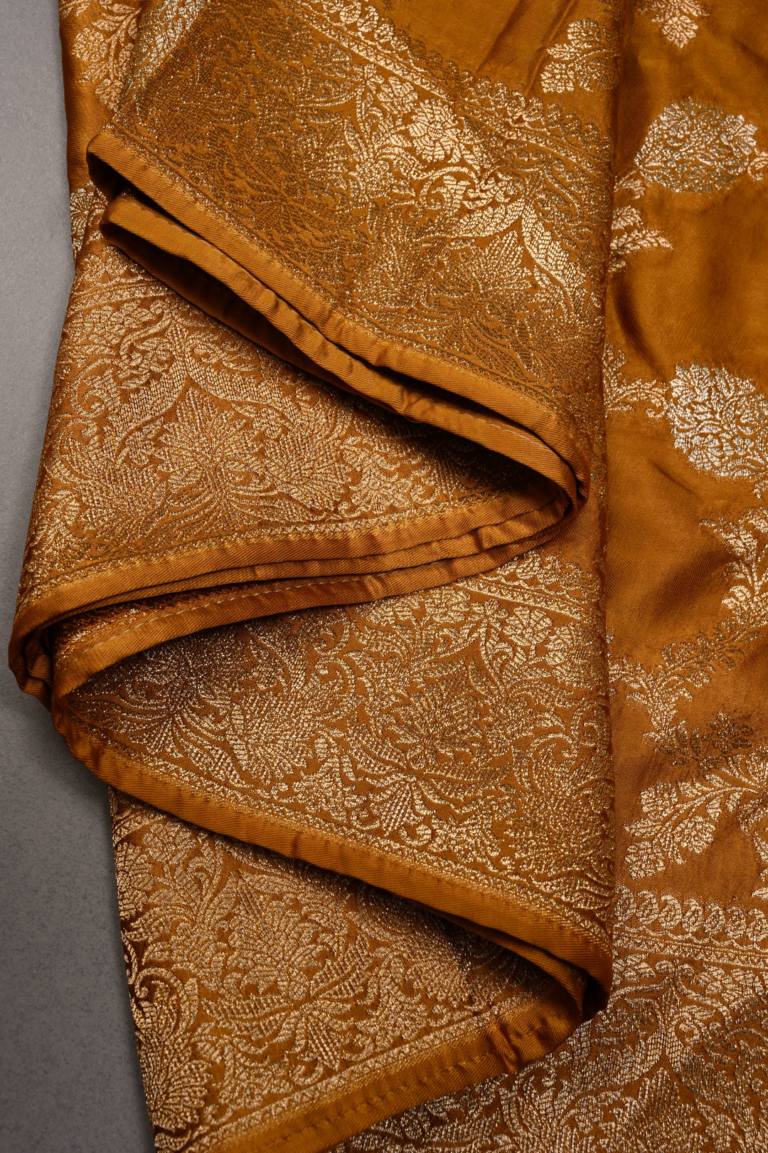 Methi Yellow Vegan Viscose Silk Saree  with Sona Rupa Jaal  and Zari  Border | SHOBITAM