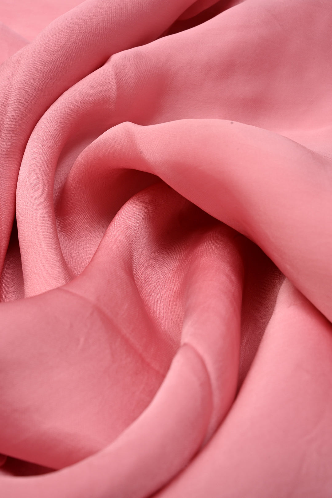 Rose Pink Vegan Viscose Silk Saree with Machine Embroidery and Meenakari Work on Scallop Border | SHOBITAM
