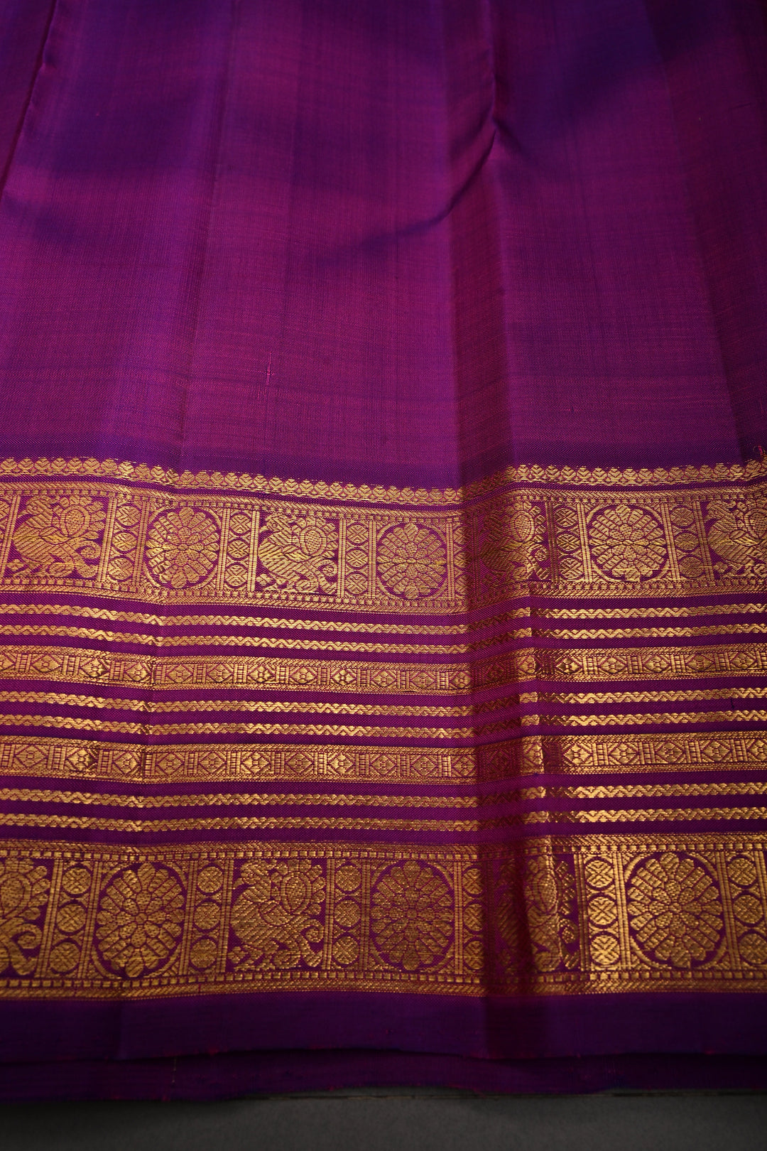Sunflower Yellow Korvai Pure Kanjivaram Silk Saree with Zari Buttas and Contrast Zari Border | SILK MARK CERTIFIED | SHOBITAM