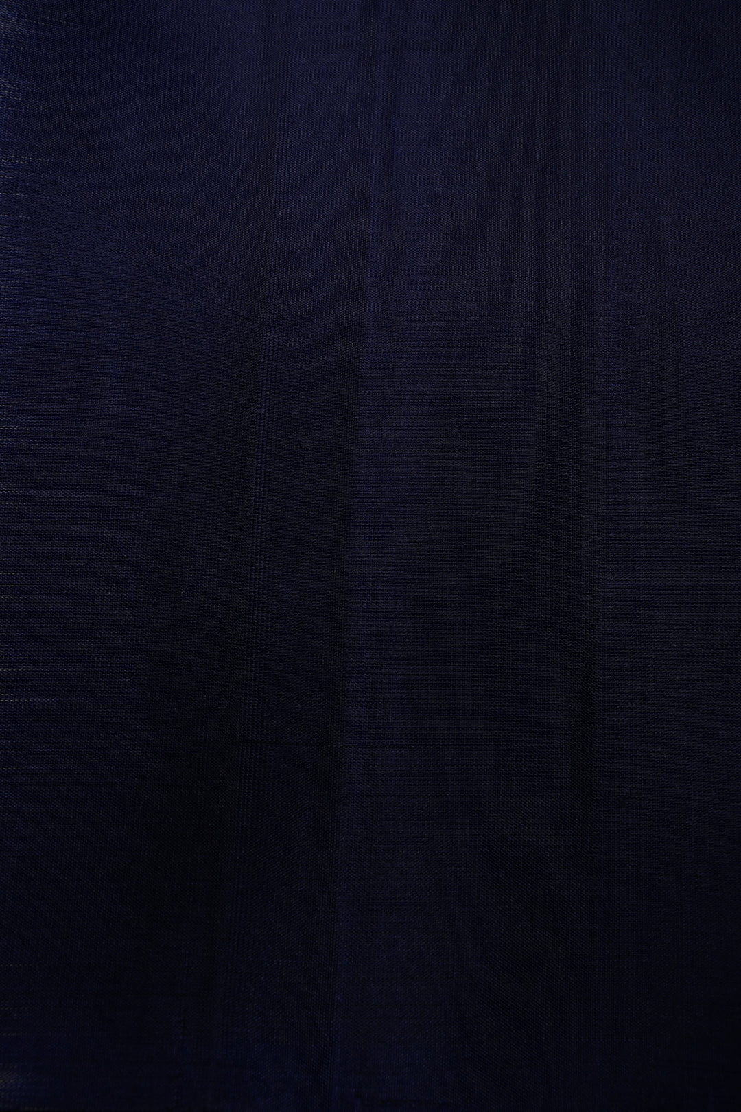 Ink Blue Borderless Kanjivaram Soft Silk Saree with Peacock Medallion Zari Buttas  | SILK MARK CERTIFIED | SHOBITAM