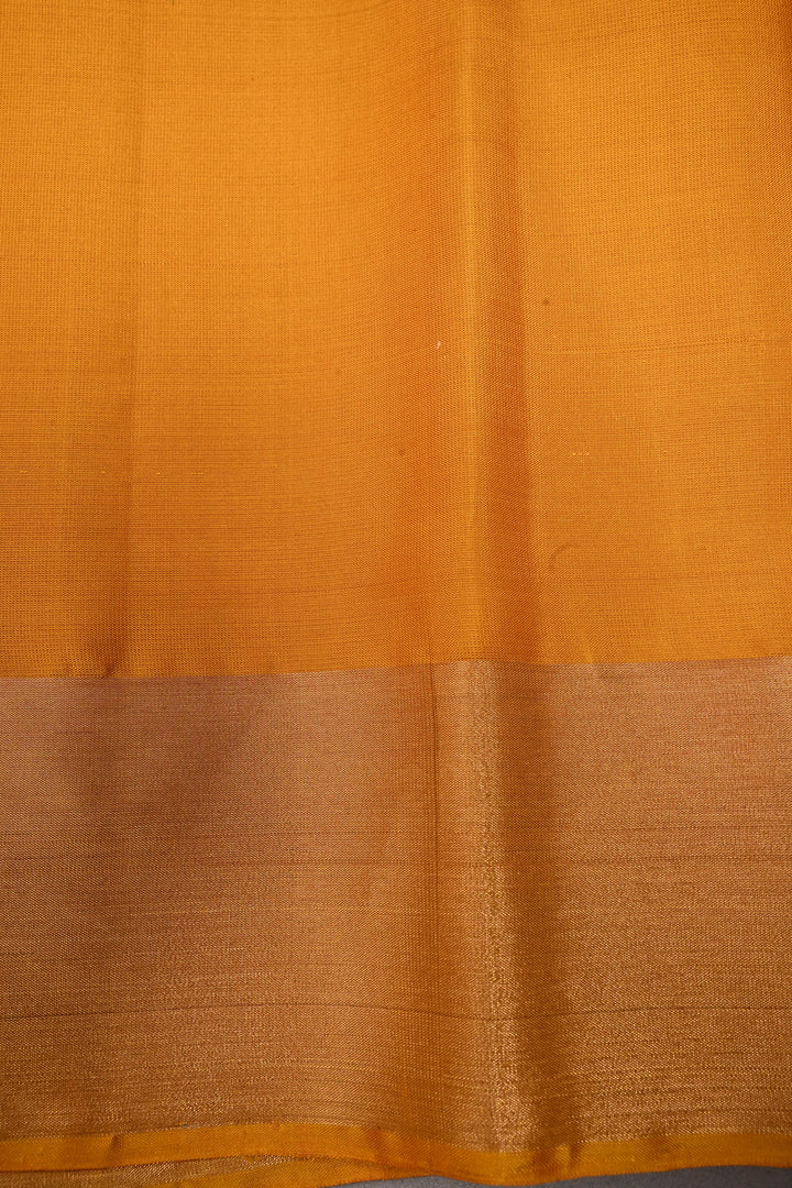 Scarlet Red Kanjivaram Soft Silk Saree with Butterflies Zari Buttas and Tissue Zari Border  | SILK MARK CERTIFIED | SHOBITAM