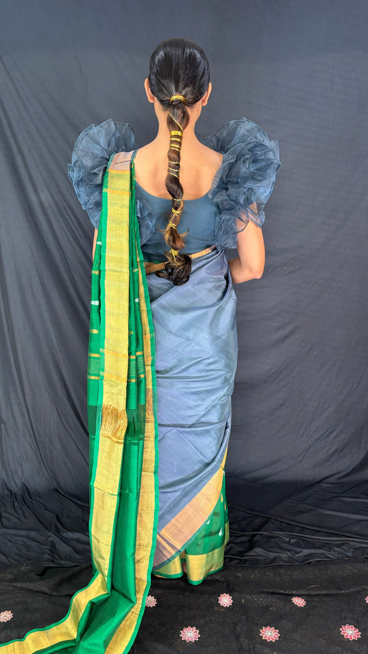 Prakruti -Handwoven Uppada Silk Saree | SILK MARK CERTIFIED | SHOBITAM