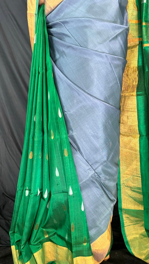 Prakruti -Handwoven Uppada Silk Saree | SILK MARK CERTIFIED | SHOBITAM