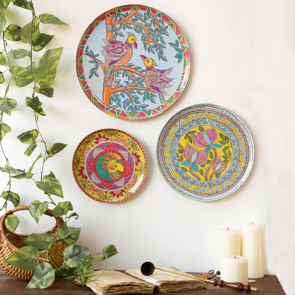 Madhubani Wall Plates- Set of 3