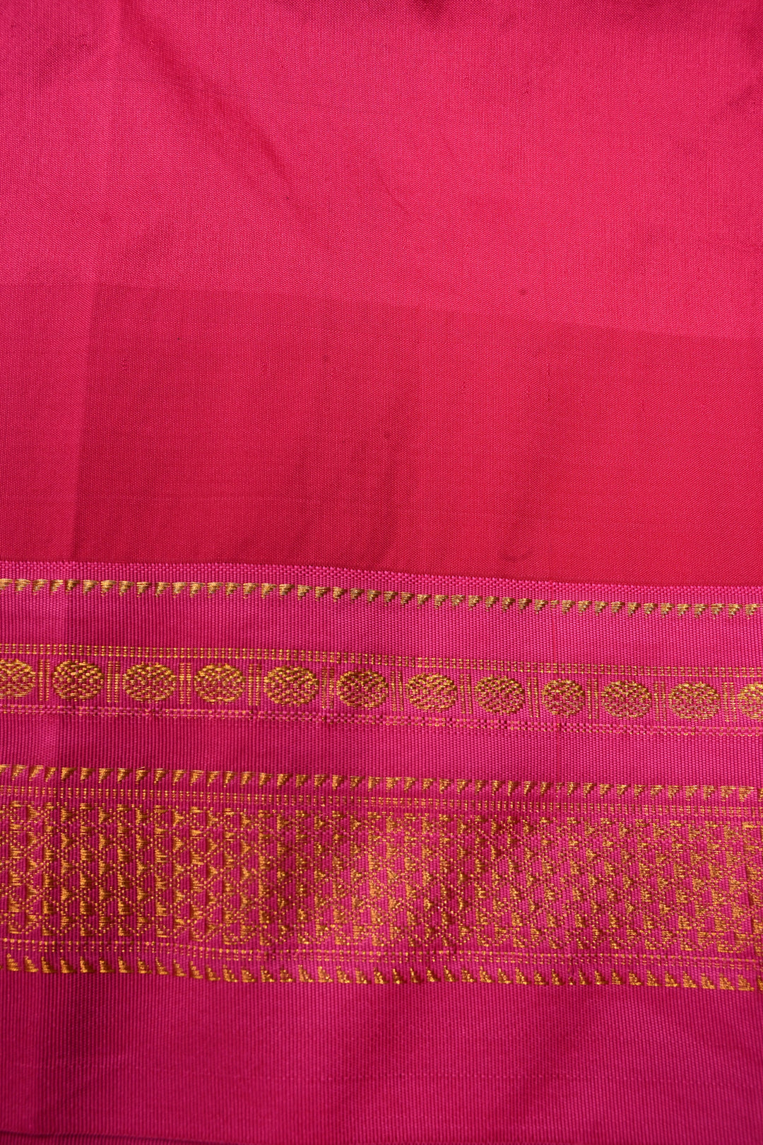 Blue Dual tone Ilkal Weave Mercerized Bagalkote Cotton Saree with Temple Panel on Contrast Zari Border | SHOBITAM
