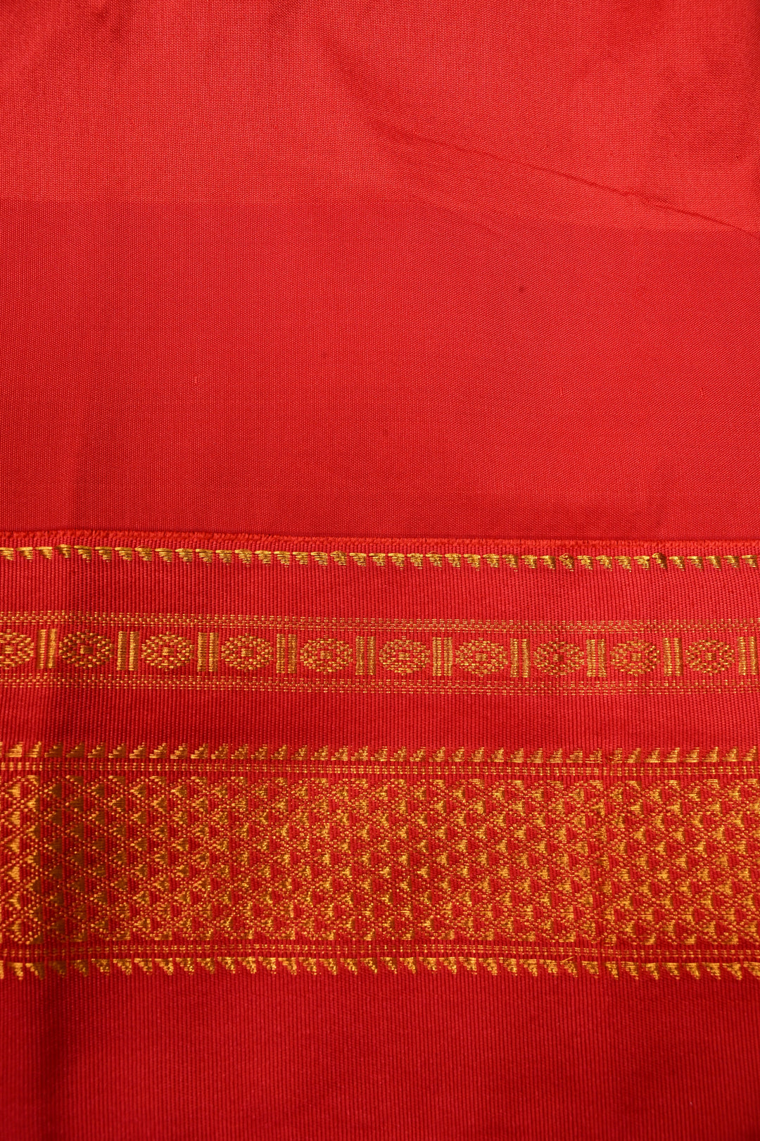 Ink Purple Ilkal Weave Mercerized Bagalkote Cotton Saree with Temple Panel on Contrast Zari Border | SHOBITAM