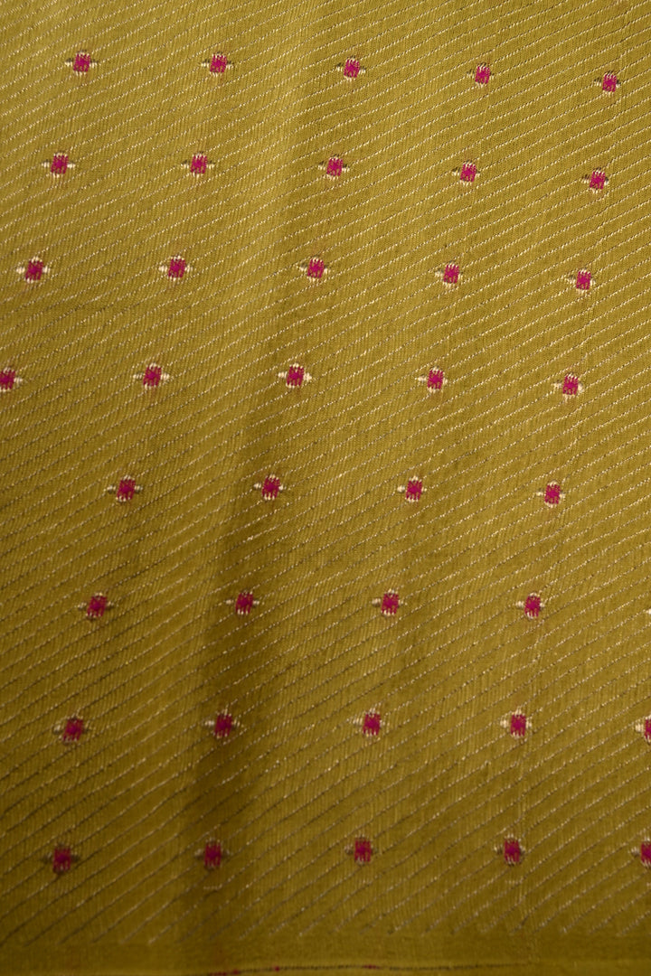 Tealish Sky Blue Mysore Silk Saree with Meenakari Persian Brocade Jaal and Contrast Zari Border | SILK MARK CERTIFIED | SHOBITAM