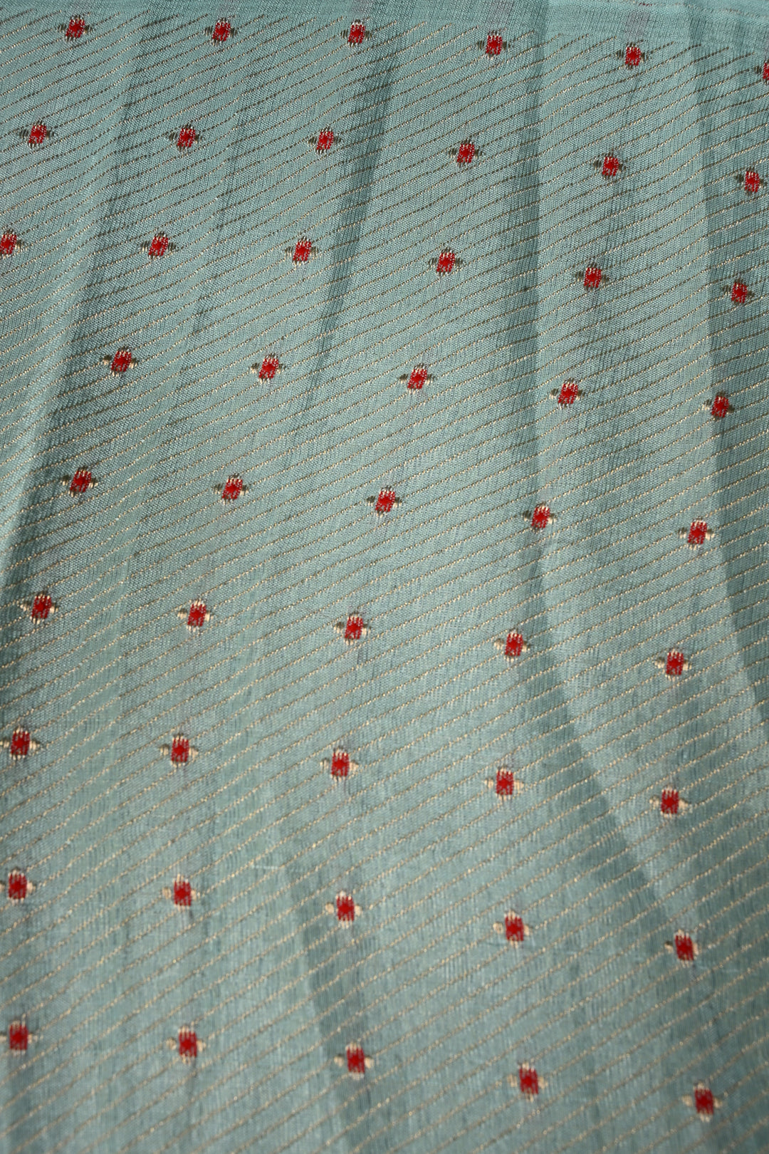 Peach Mysore Silk Saree with Meenakari Persian Brocade Jaal and Contrast Zari Border | SILK MARK CERTIFIED | SHOBITAM