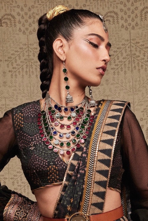 Rajasthani Glasswork Necklace | SHOBITAM