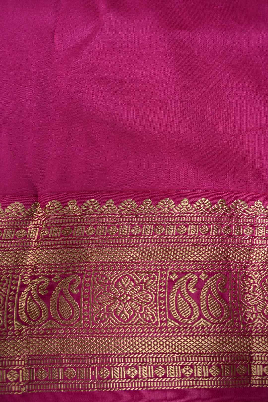 Floral-Peacock Theme : Authentic Pen Kalamkari Handpainted on Pure Kanjivaram Silk Saree with Ganga Jamuna Zari Border | SILK MARK CERTIFIED | SHOBITAM
