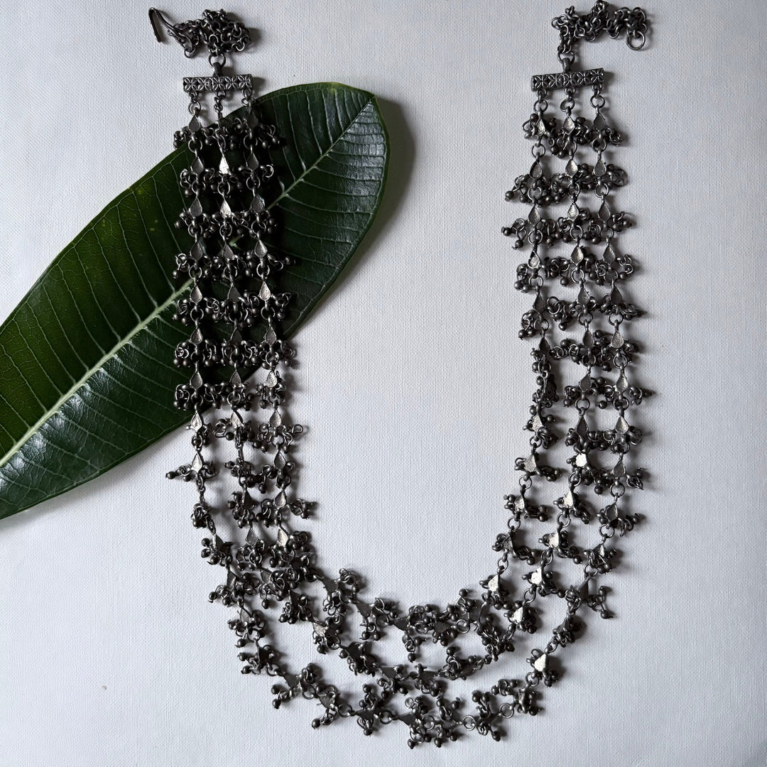 Silver Drop Necklace | SHOBITAM