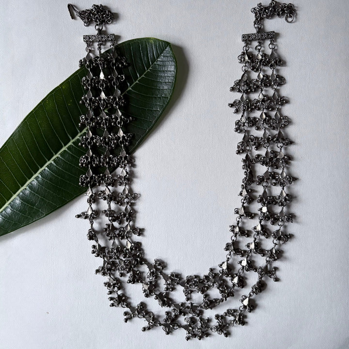 Silver Drop Necklace | SHOBITAM