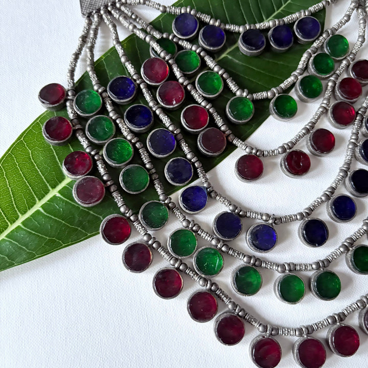 Rajasthani Glasswork Necklace | SHOBITAM