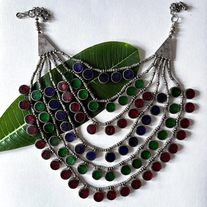 Rajasthani Glasswork Necklace | SHOBITAM
