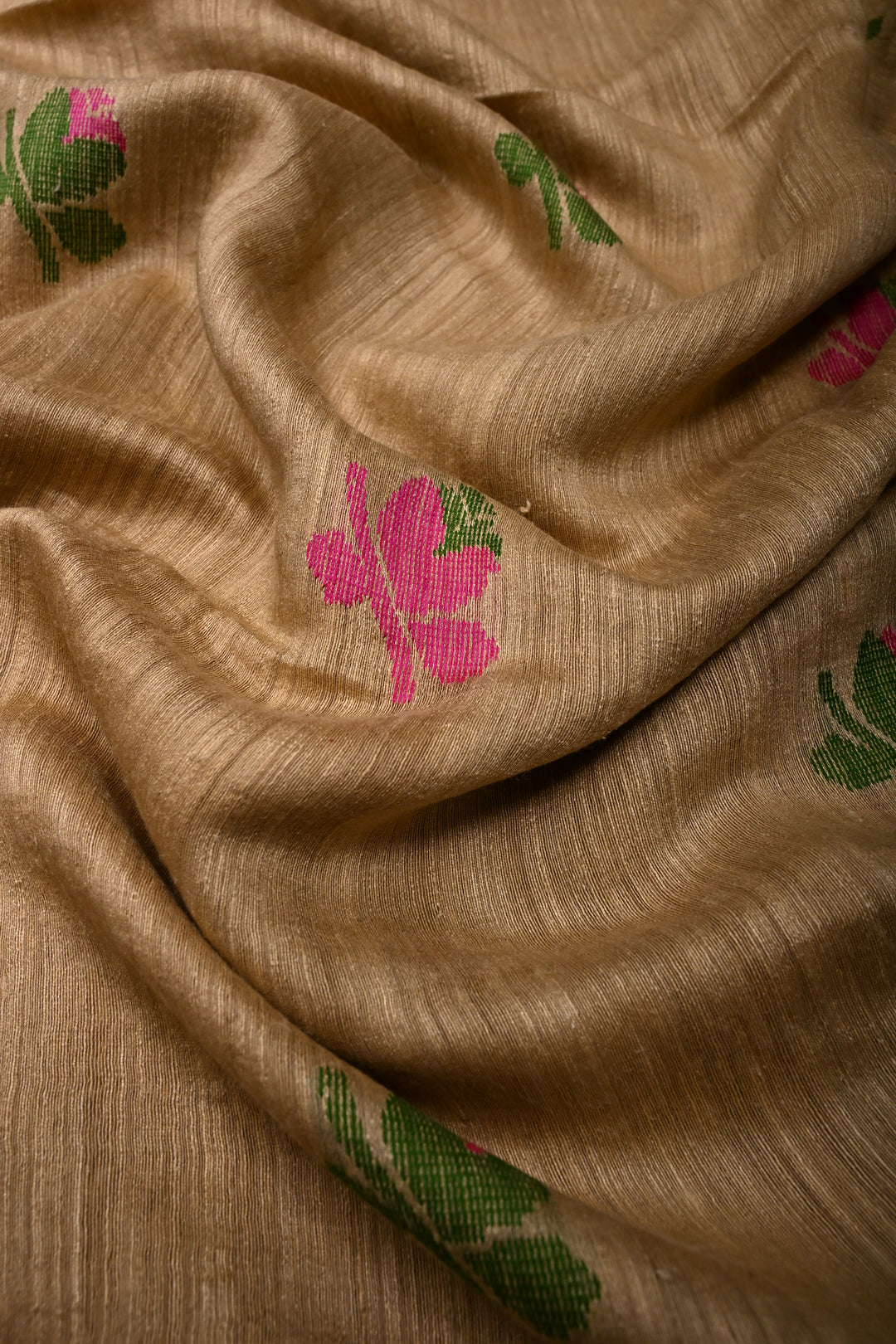 Kora Color Matka Silk Saree with Jamdani Meenakari Weaving Buttas and Muted Tissue Zari Border | SILK MARK CERTIFIED | SHOBITAM