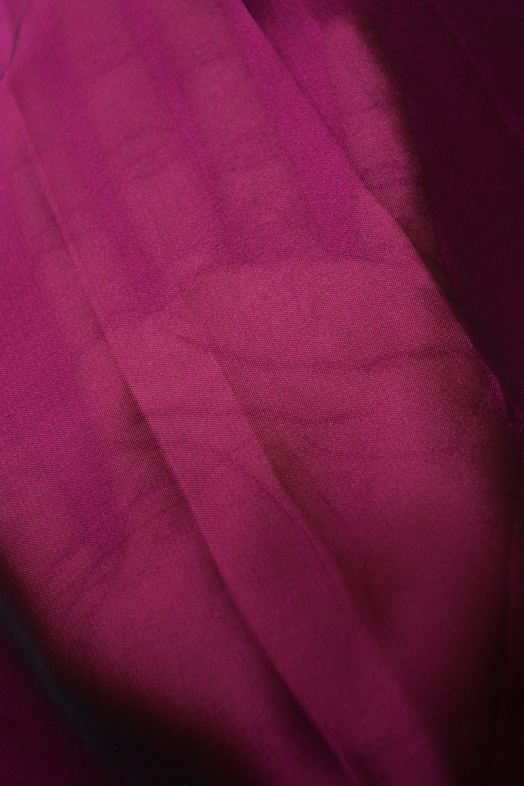 Magenta Madhubani Machli Handpainting on Shimmer Georgette Saree, No Blouse Piece | SHOBITAM