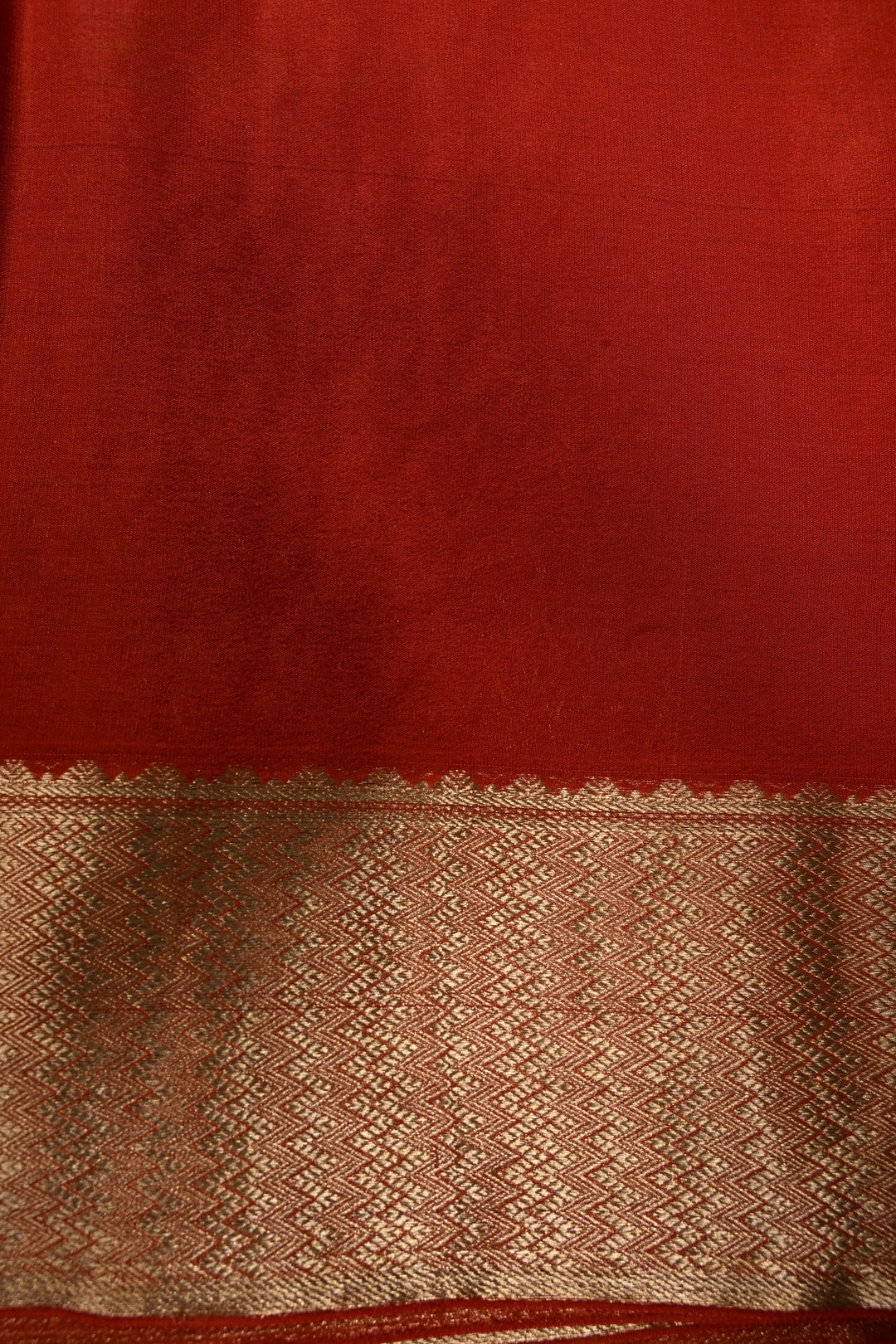 Rust Orange Mysore Silk Saree with Birds Floral Zari Brocade and Zari Border in KSIC Grade Thickness | SILK MARK CERTIFIED | SHOBITAM