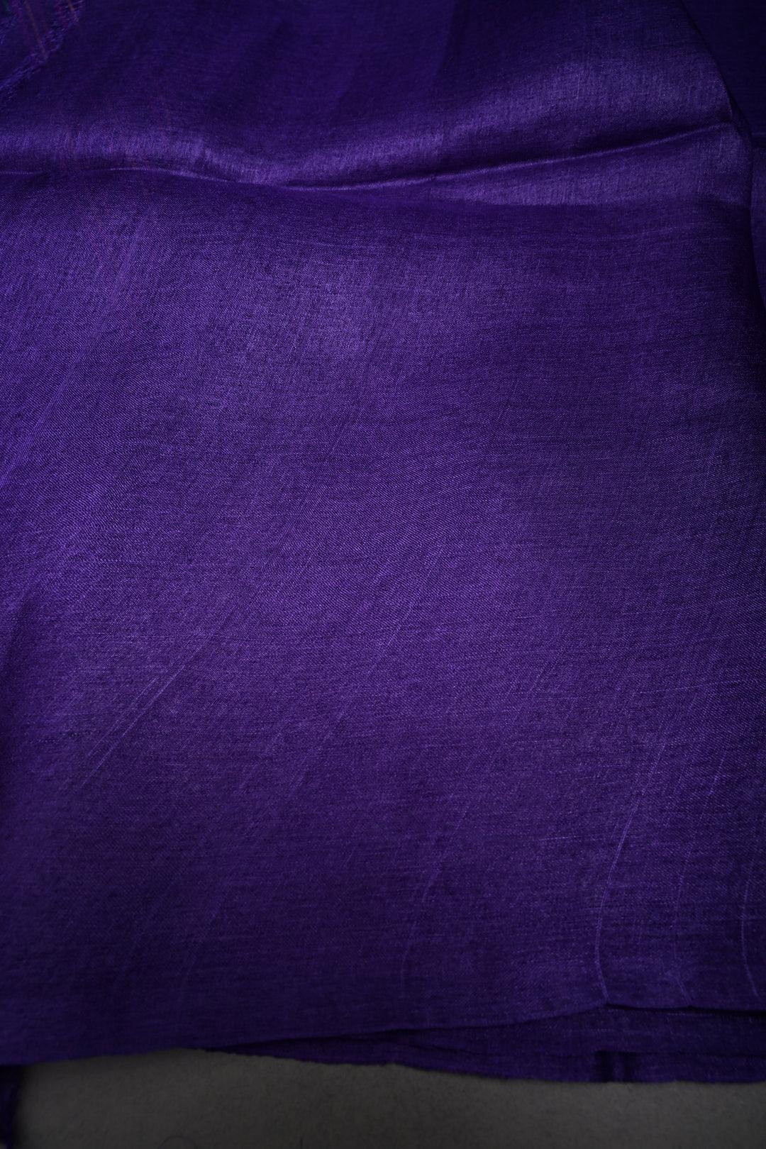 Purple Tussar Silk Saree with Jamdani Meenakari Weaving Buttas  | SILK MARK CERTIFIED | SHOBITAM