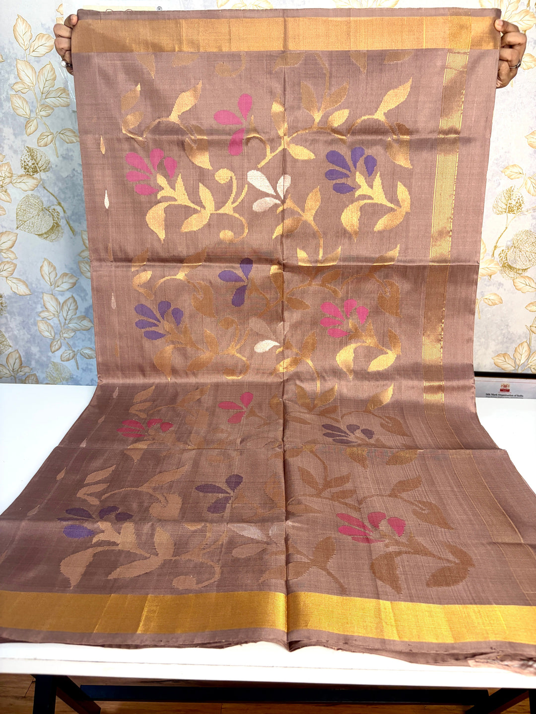 Arth - Handloom Uppada Jamdani Silk Saree | SHOBITAM