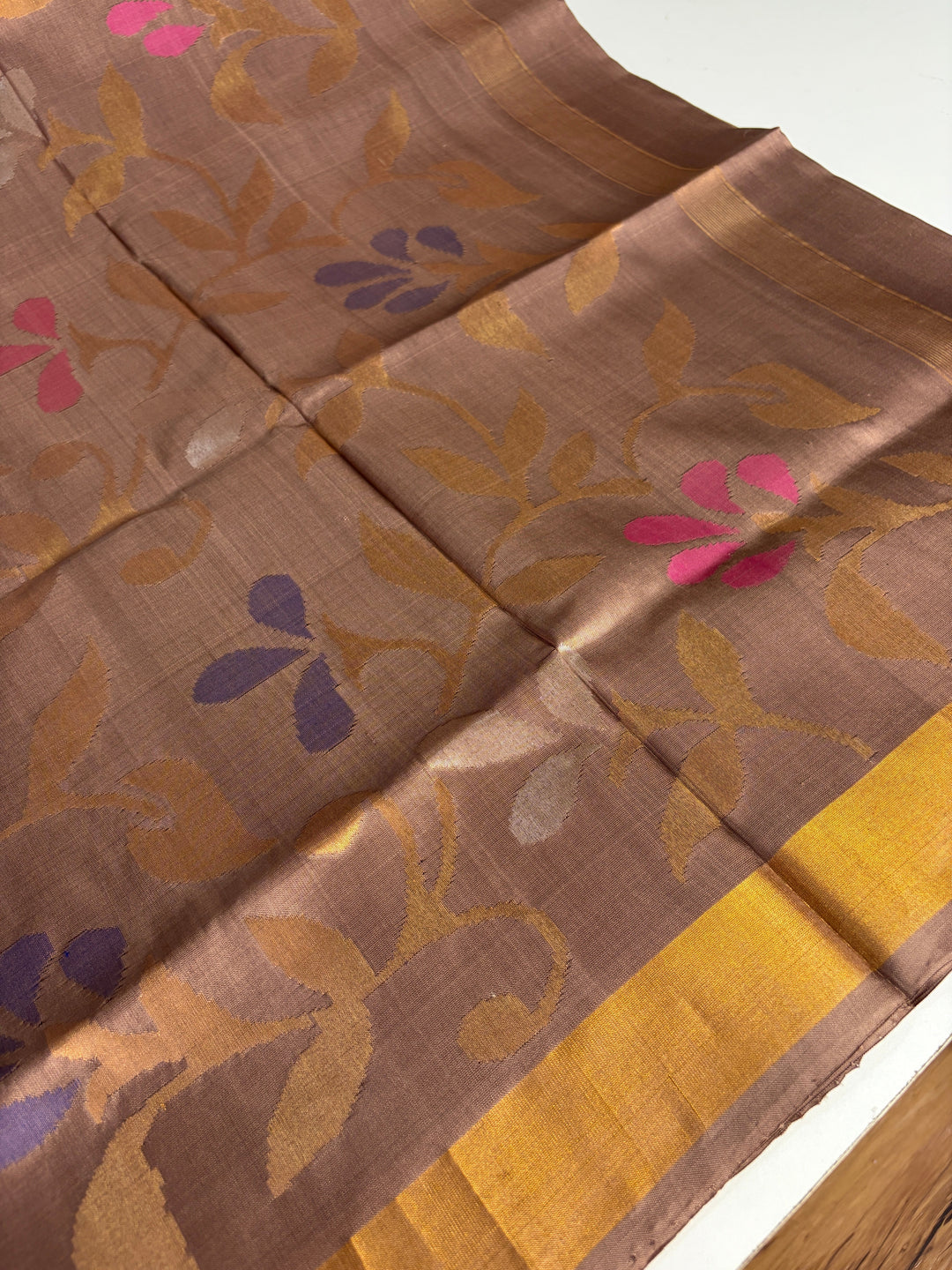 Arth - Handloom Uppada Jamdani Silk Saree | SHOBITAM