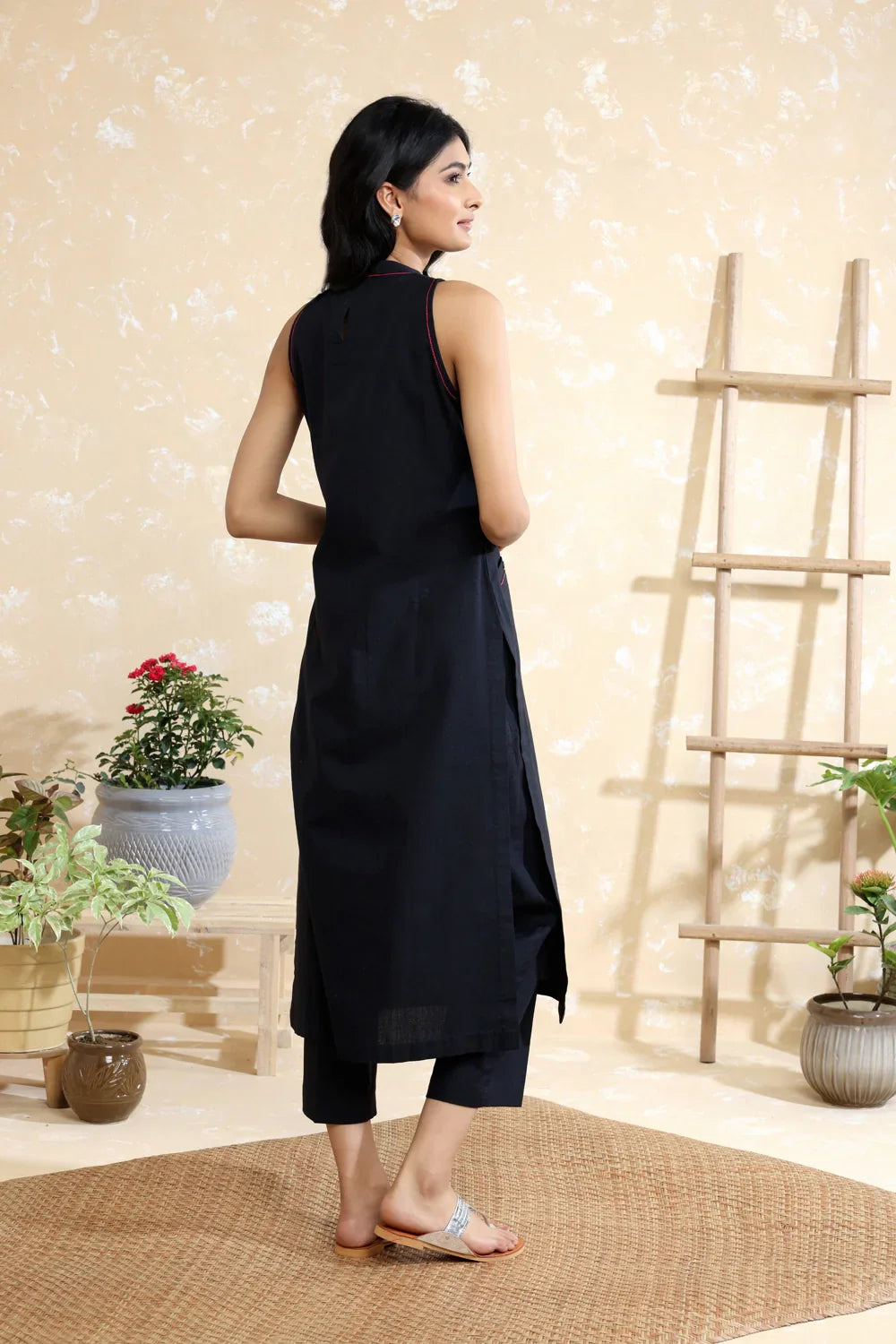 Black Malai Cotton Co-ord Set | SHOBITAM
