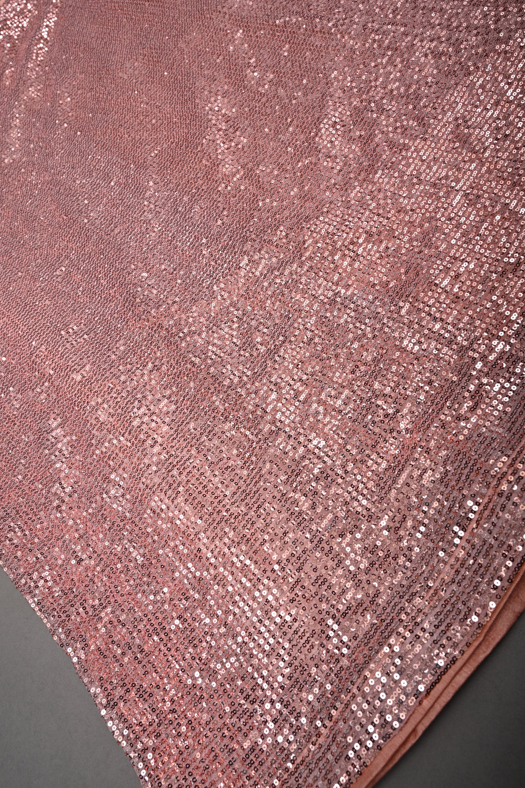 Salmon Pink Full Sequins Embellished on Net Partywear Saree | SHOBITAM