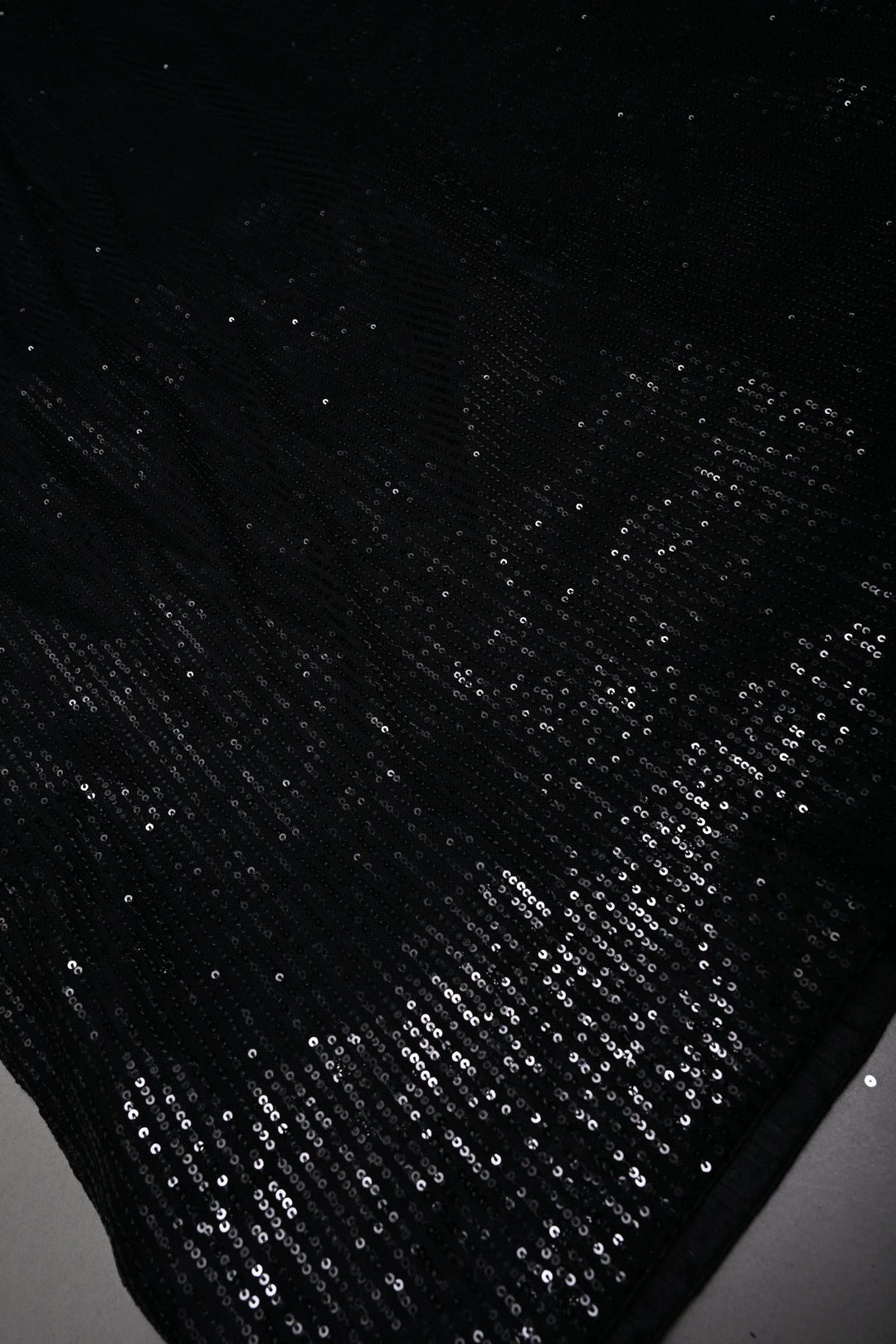 Black Full Sequins Embellished on Net Partywear Saree | SHOBITAM