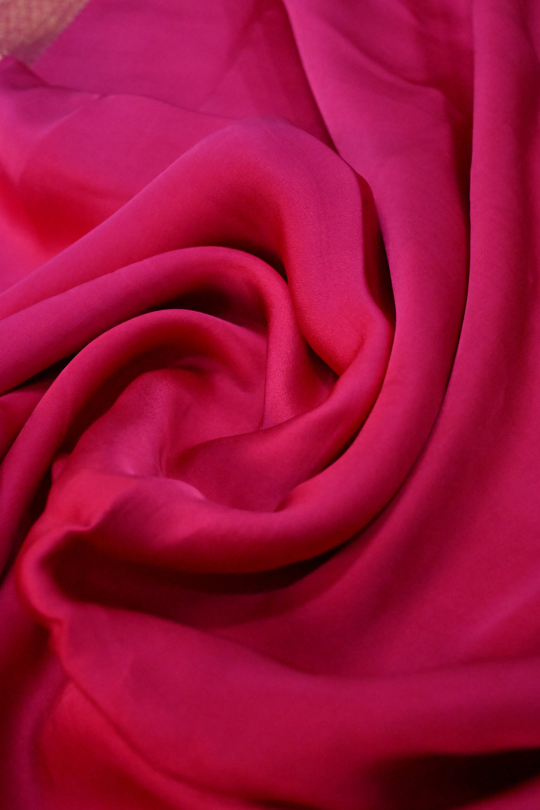 Shades Of Pink Vegan Viscose Silk Saree with Floral Zari Border | SHOBITAM