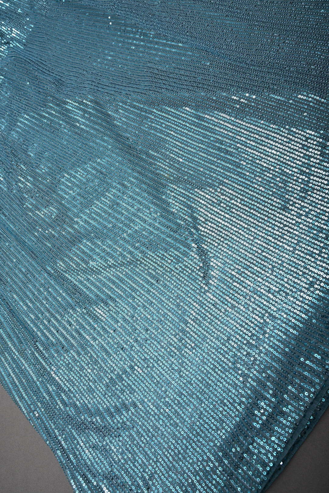 Cyan Full Sequins Embellished on Net Partywear Saree | SHOBITAM