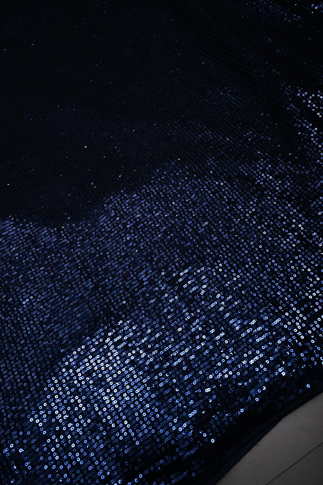 Midnight Blue Full Sequins Embellished on Net Partywear Saree | SHOBITAM