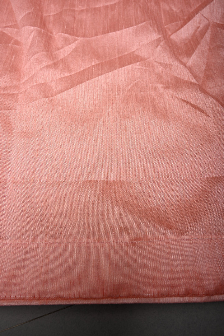 Peach Full Sequins Embellished on Net Partywear Saree | SHOBITAM