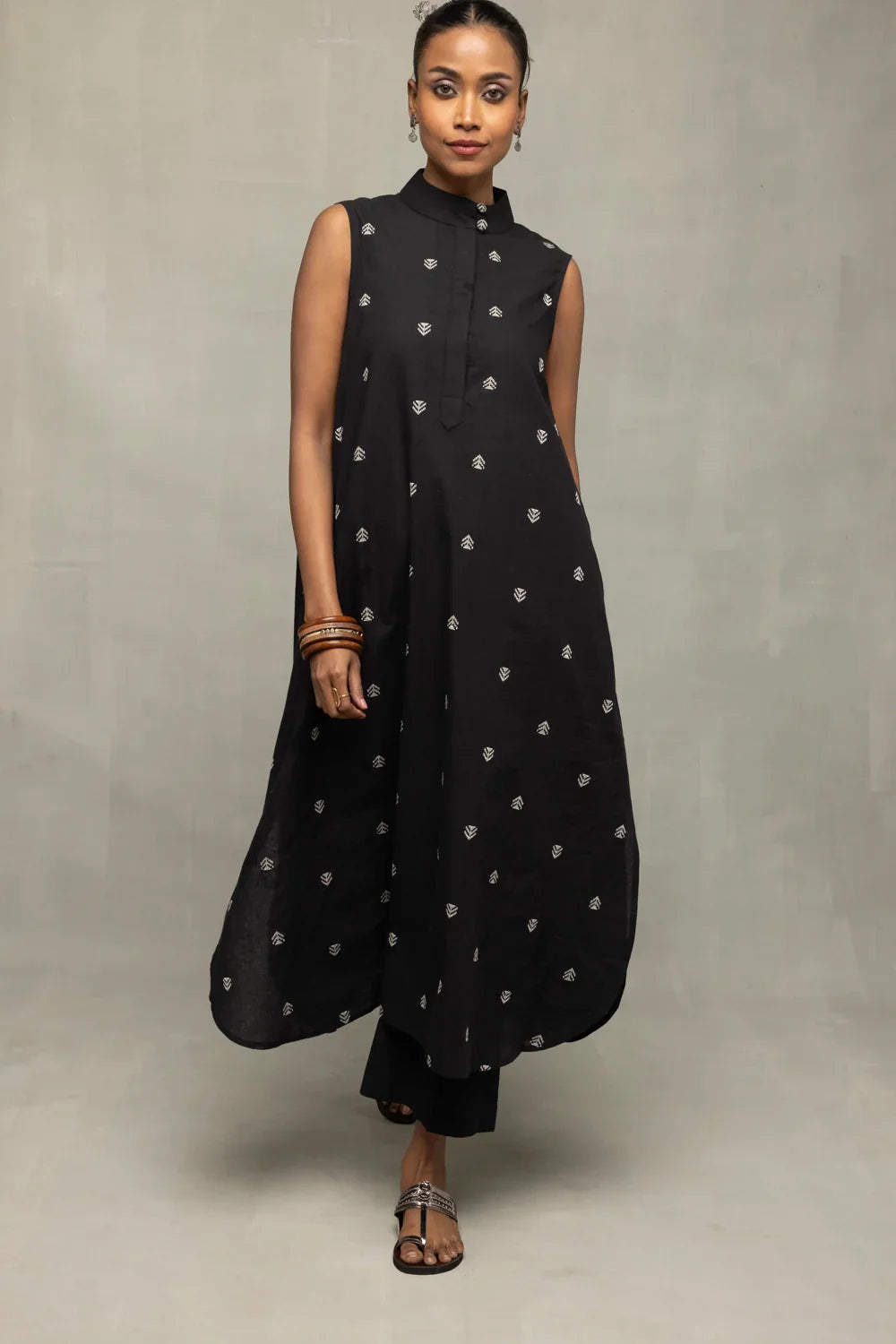Black Gulnaar Woven Co-Ord Set | SHOBITAM