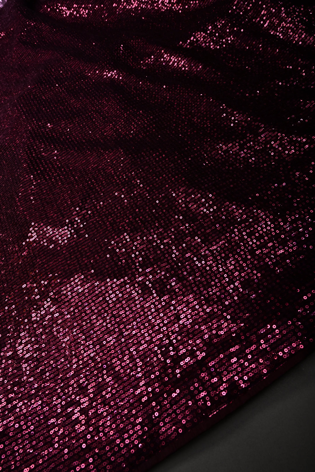 Wine Full Sequins Embellished on Net Partywear Saree | SHOBITAM
