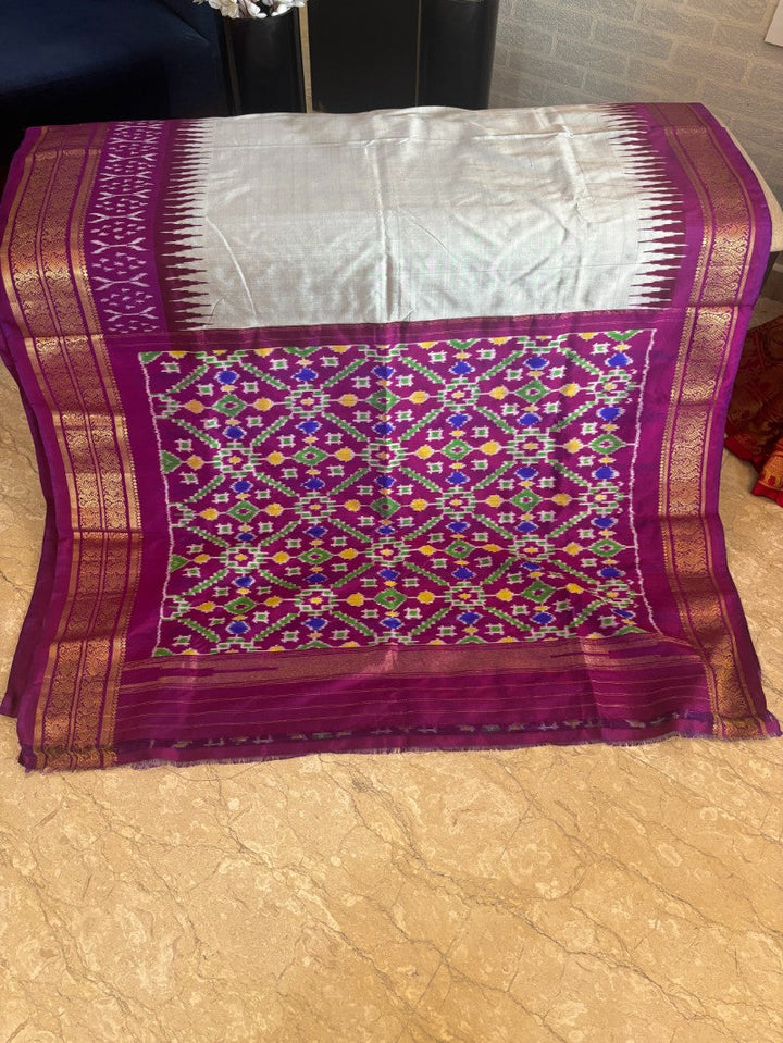 Majestic Muse - Pochampally Ikkat Silk Saree | SILK MARK CERTIFIED | SHOBITAM