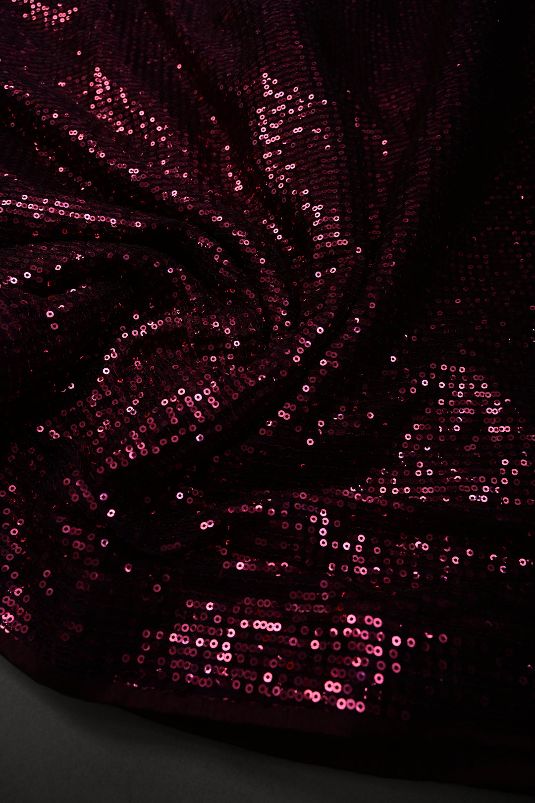 Wine Full Sequins Embellished on Net Partywear Saree | SHOBITAM