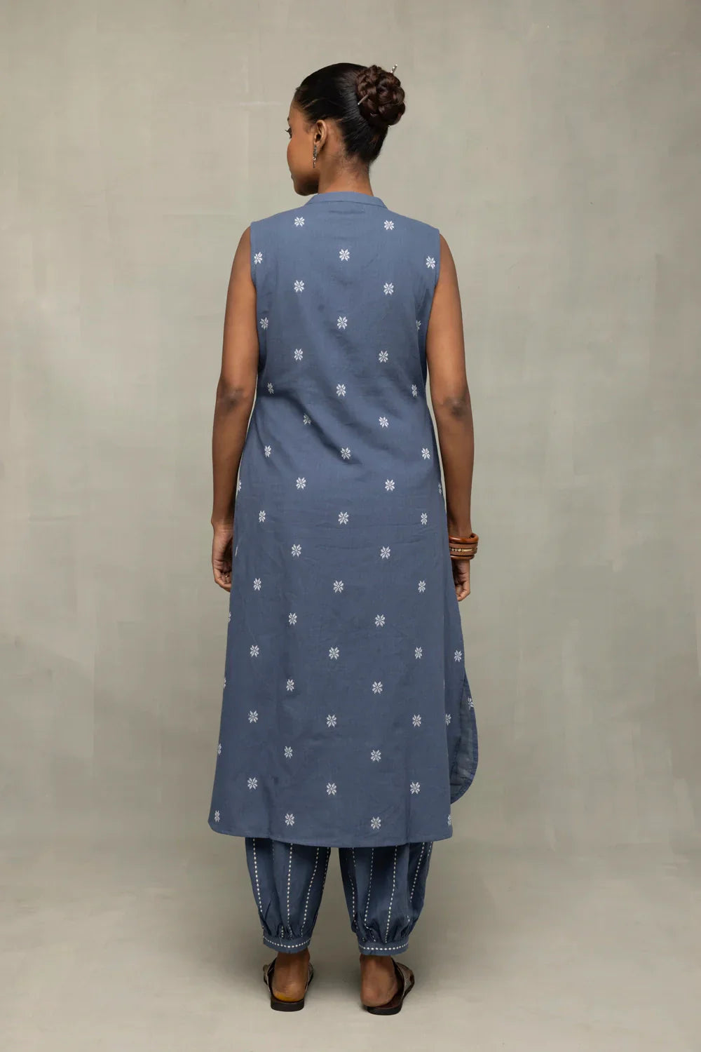 Blue Gulnaar Woven Co-Ord Set | SHOBITAM