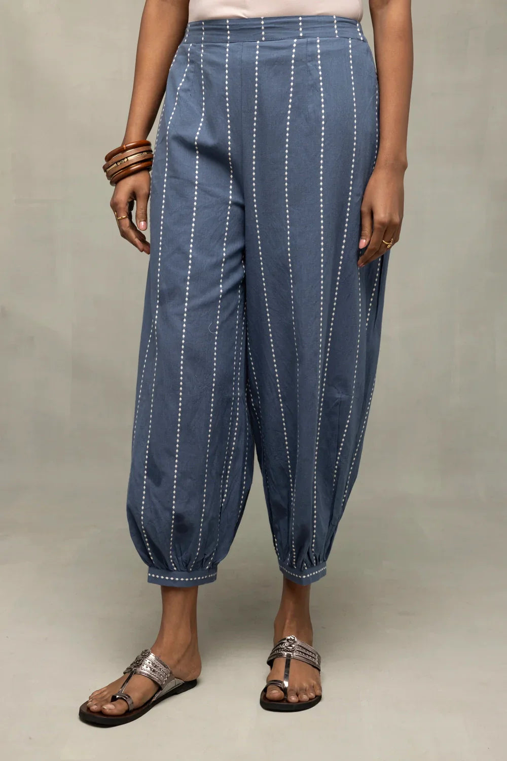Blue Gulnaar Woven Co-Ord Set | SHOBITAM