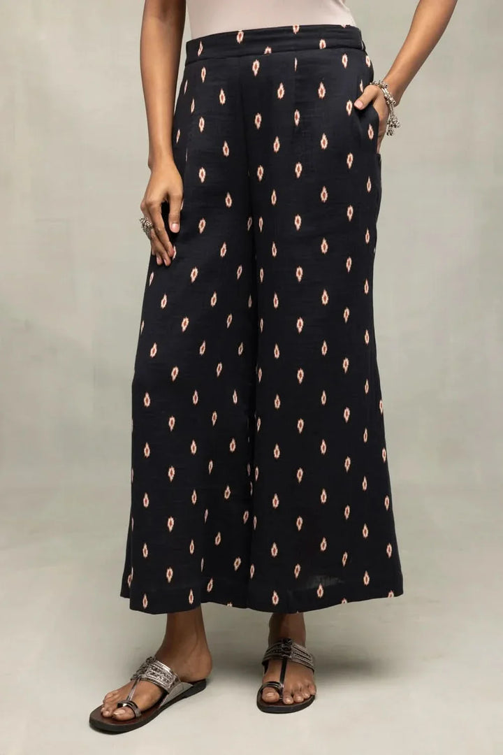 Black Oval Dot Pure Cotton Co-Ord Set | SHOBITAM
