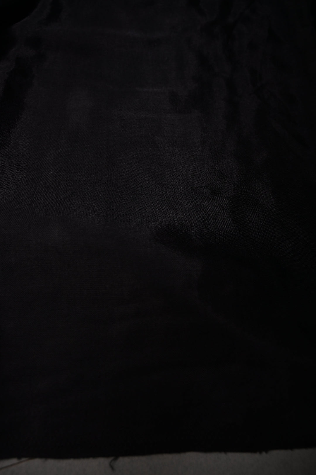 Black Borderless Modal Silk Saree with Lagda Patta Crushed Pallu | SHOBITAM